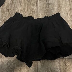 Aerie Black Layered Skort